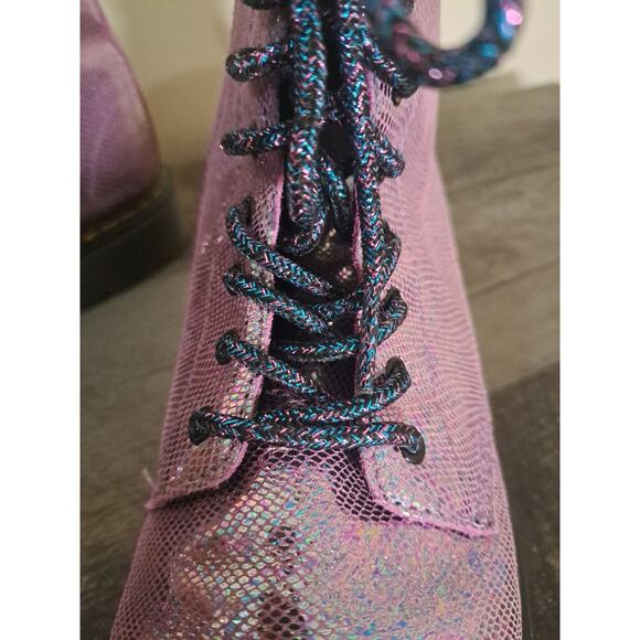 Dr. Martens 1460 Pascal Snake Metallic Purple Casual Boot - Picture 6 of 10